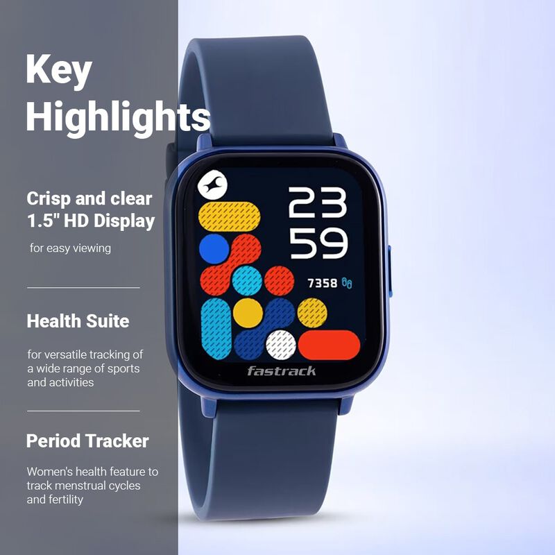 Fastrack Reflex Vybe Blue: HD Health & Wellness Tracker - image number 2