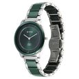 Titan Edge Melange Quartz Analog Green Dial Green Steel & Ceramic Strap Watch For Women - image number 2