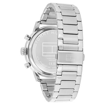 Tommy Hilfiger Quartz Multifunction Blue Dial Silver Stainless Steel Strap Watch For Men