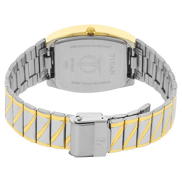 Titan Analog with Date White Dial Stainless Steel Strap watch for Men - image number 3