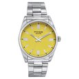 Sonata Poze Quartz Analog Yellow Dial Silver Metal Strap Watch For Men - image number 1