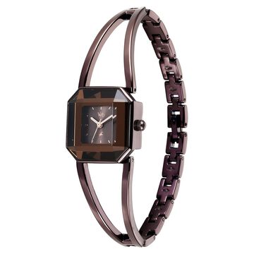 Fastrack Vyb Striker Quartz Analog Brown Dial Brown Metal Strap Watch For Girls