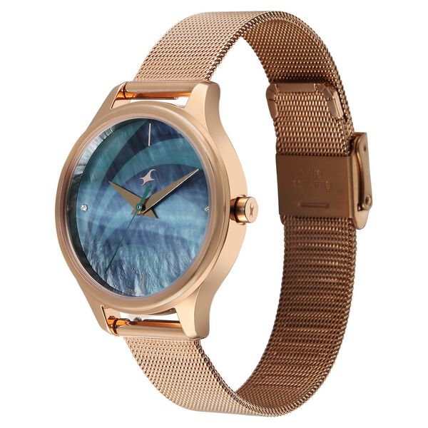 Fastrack 2X Edit Analog with Green MOP Dial Interchangeable Strap Watch for Girls - image number 4