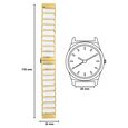 20 mm White & Golden Ceramic & Metal Strap for Men - image number 3