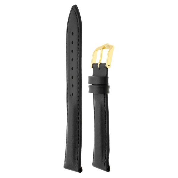 20 mm Black Genuine Leather Straps for Men - image number 2