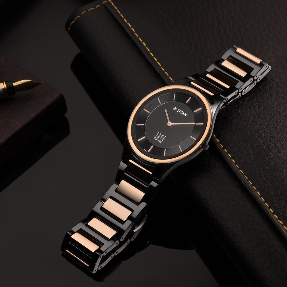 Titan ceramic 2025 watch for men