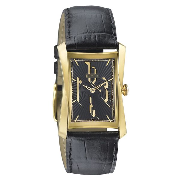 Titan Nebula Calligraphy Quartz Analog 18 Karat Solid Gold Watch for Men - image number 0