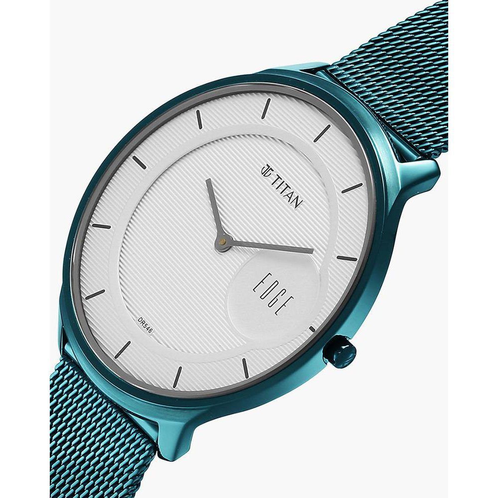 Buy Online Titan Edge Murals Quartz Analog White Dial Blue