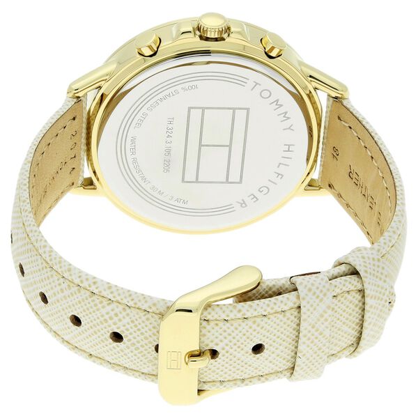 Buy Online Tommy Hilfiger Quartz Multifunction Silver Dial Leather ...