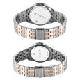 Titan Modern Bandhan Pair Analog with White Dial Dual Tone Rose Gold Stainless Steel Strap Watch for Couples - image number 4
