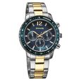 Sonata Chronos Quartz Analog with Date Brown Dial Rose Gold Colour Stainless Steel Strap Watch For Men