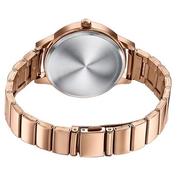 Sonata Poze Quartz Analog Pink Dial Stainless Steel Strap Watch For Women