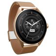 Titan Crest with 3.63 cm AMOLED Display and AOD, Functional Crown, BT Calling Smartwatch with Rose Gold Mesh Strap - image number 2