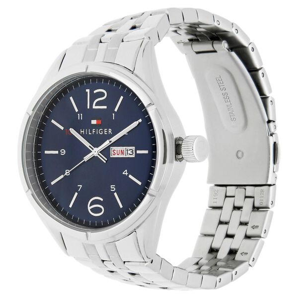 Tommy Hilfiger Quartz Analog Blue Dial Metal Strap Watch for Men - image number 1