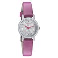 Sonata Floral Folkart Silver Dial Women Watch With Leather Strap - image number 0