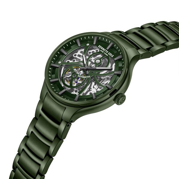 Kenneth Cole Automatic Green Dial Stainless Steel Strap Watch For Men - image number 2