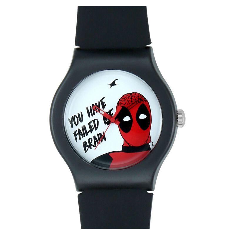 Fastrack Deadpool Quartz Analog Bicolour Dial Silicone Strap Unisex Watch - image number 0