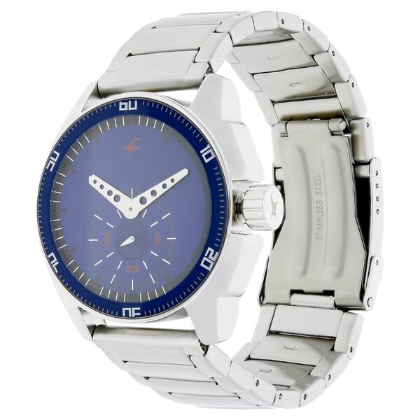 Fastrack Quartz Analog Blue Dial Stainless Steel Strap Watch for Guys - image number 1