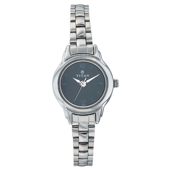 Titan Quartz Analog Black Dial Metal Strap Watch for Women - image number 0