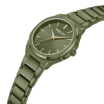 Kenneth Cole Kenneth Cole Quartz Analog Green Dial With Green Stainless Steel Strap Watch for Couple