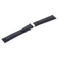 18 mm Blue Genuine Leather Strap for Men - image number 3