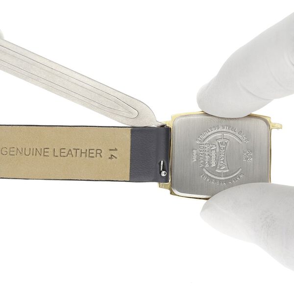 14 mm Grey Genuine Leather Strap for Women - image number 5