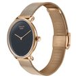 Sonata Sleek Quartz Analog Black Dial Rose Gold Stainless Steel Strap Watch for Women - image number 2