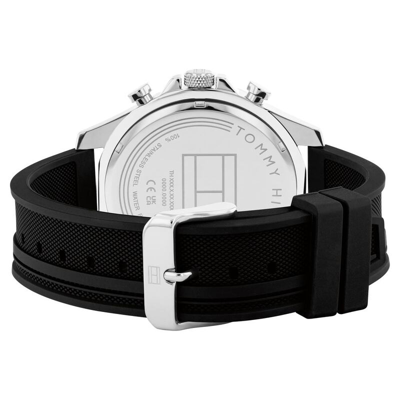 Tommy Hilfiger Quartz Multifunction Black dial Silicone Strap Watch for Men - image number 2