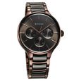 Titan Ceramic Fusion Multifunction Black Dial With Two Toned Color Stainless Steel Strap Watch For Men - image number 2