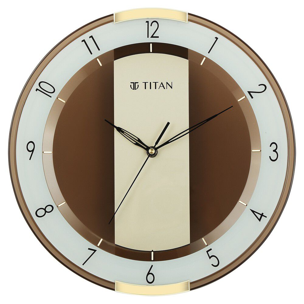 Buy Online Titan Contemporary Multicoloured Wall Clock with a