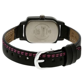 Sonata Quartz Analog Black Dial Leather Strap Watch for Women