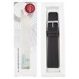 22 mm Black Genuine Leather Straps for Men - image number 5