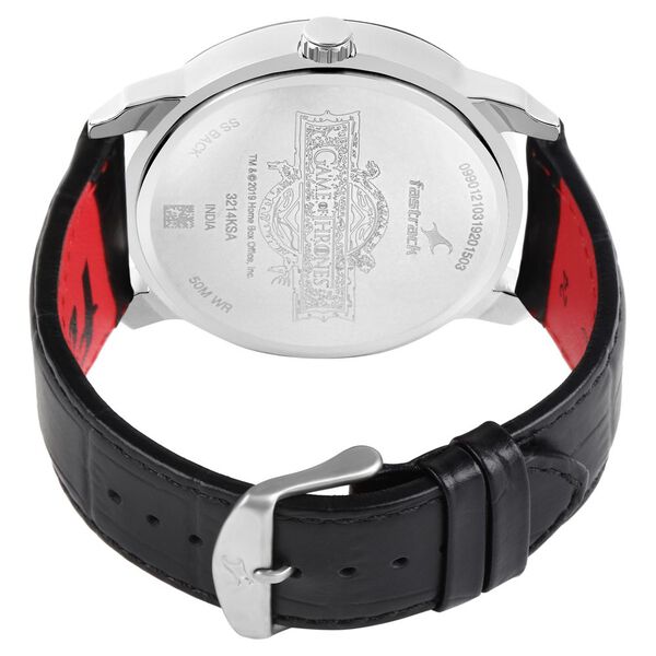 Fastrack Game Of Thrones Quartz Analog with Date Anthracite Dial Leather Strap Watch for Guys - image number 4