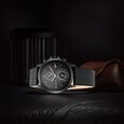 Titan Workwear Blue Dial Dual Time Leather Strap watch for Men