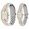 Titan Quartz Analog with Date White Dial Stainless Steel Strap Watch for Couple - image number 1