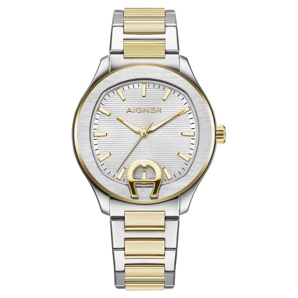 Aigner Quartz Analog Silver Dial Two Toned Stainless Steel Strap Watch For Men - image number 0