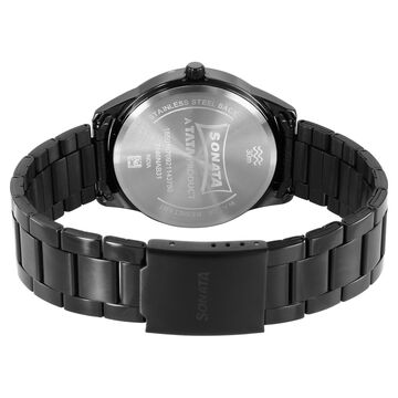 Sonata Force Quartz Analog with Day and Date Blue Dial Stainless Steel Strap Watch for Men