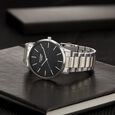 Sonata Poze Quartz Analog Black Dial Silver Color Stainless Steel Strap Watch For Men - image number 0