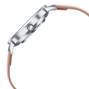 Sonata Pastel Play Quartz Analog Pink Dial Leather Strap Watch For Women