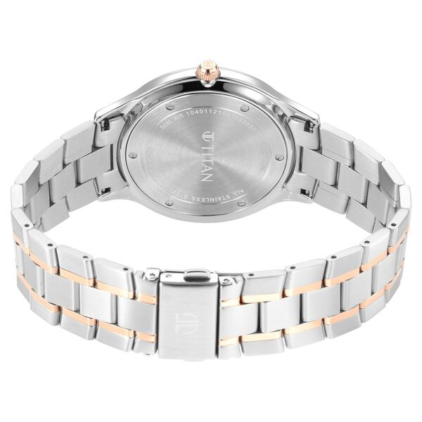Titan Classique Slimline Silver Dial Analog with Date Stainless Steel Strap watch for Men - image number 4