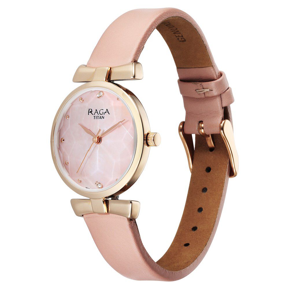 Titan raga leather strap sale