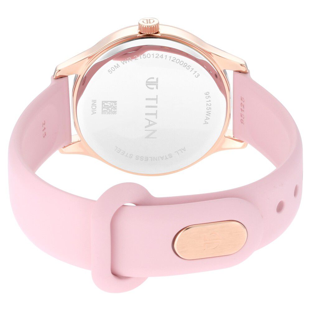 Titan pink watch clearance