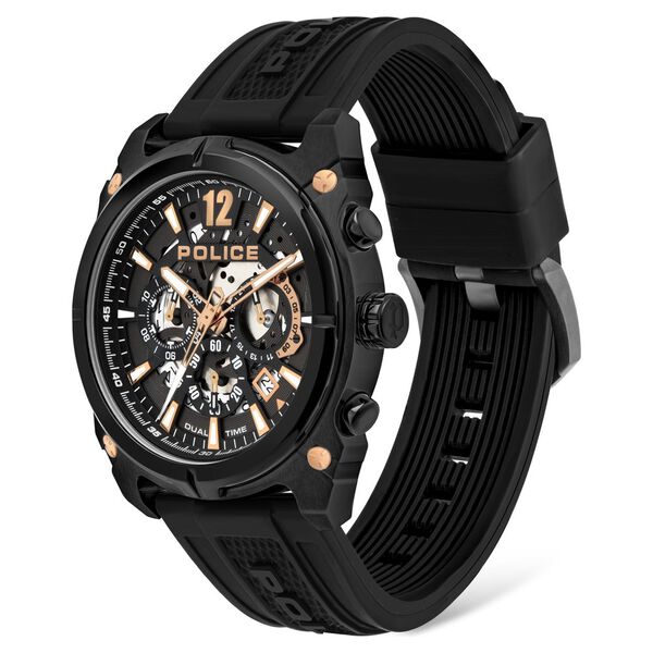 Police Quartz Analog Gun Dial Silicone Strap Watch for Men - image number 1