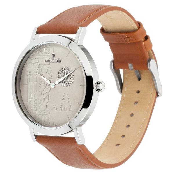 Titan Namma Tamil Nadu Grey Dial Analog Leather Strap watch for Men - image number 2
