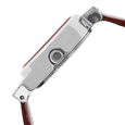 Fastrack Economy Quartz Analog White Dial Leather Strap Watch for Girls - image number 2