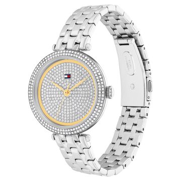 Tommy Hilfiger Quartz Analog Silver Dial Silver Stainless Steel Strap Watch for Women
