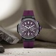 Cerruti 1881 Purple Dial Silicone Strap Watch for Men - image number 2