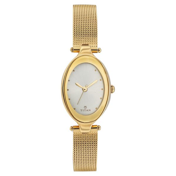 Titan Quartz Analog Silver Dial Watch for Women - image number 0