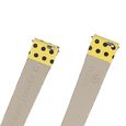 12 mm Yellow Genuine Leather Strap for Women - image number 4
