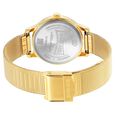 Sonata Classic Gold Blue Dial Metal Strap Watch for Women - image number 3